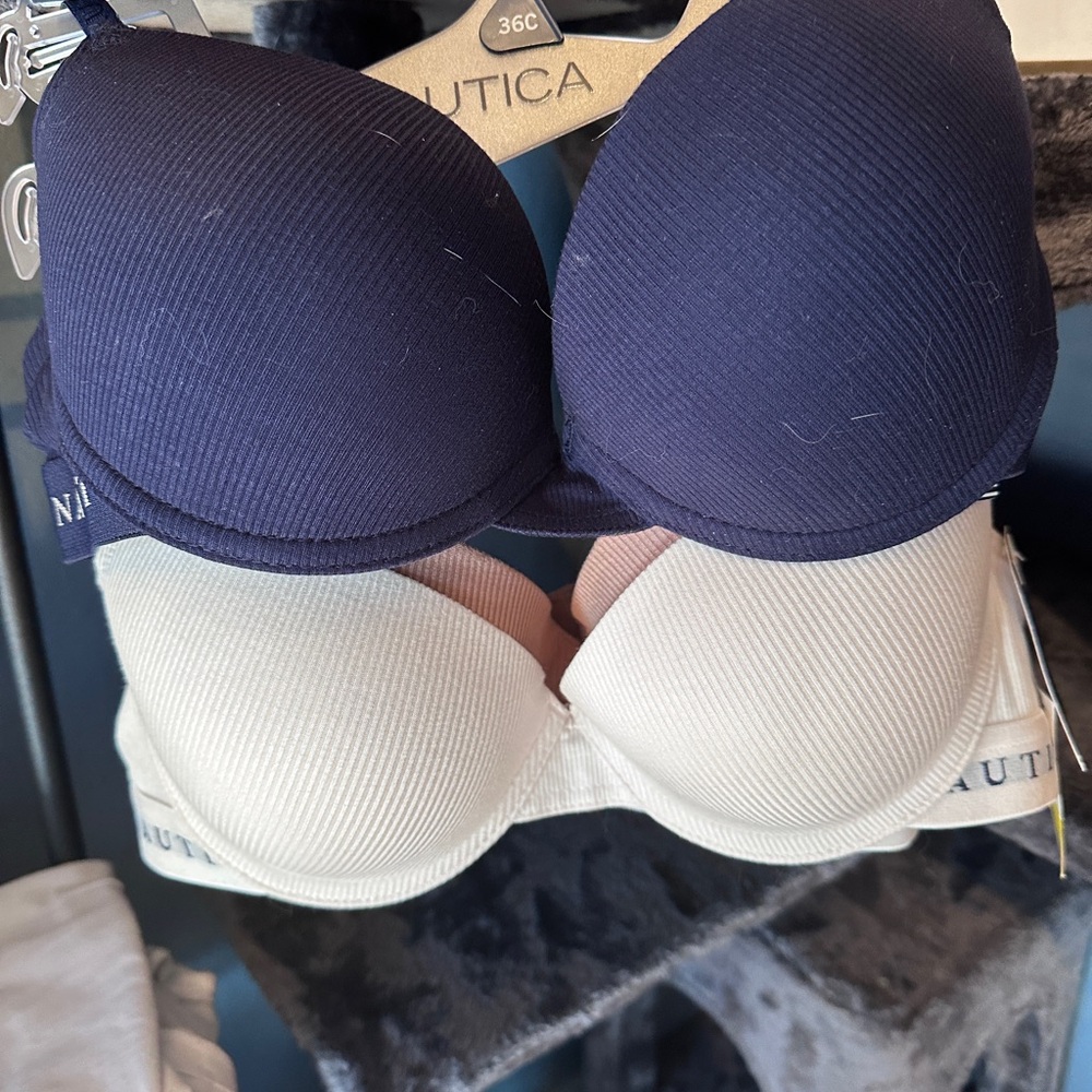 Brand New Three Náutica bras. Three bras size 36 C